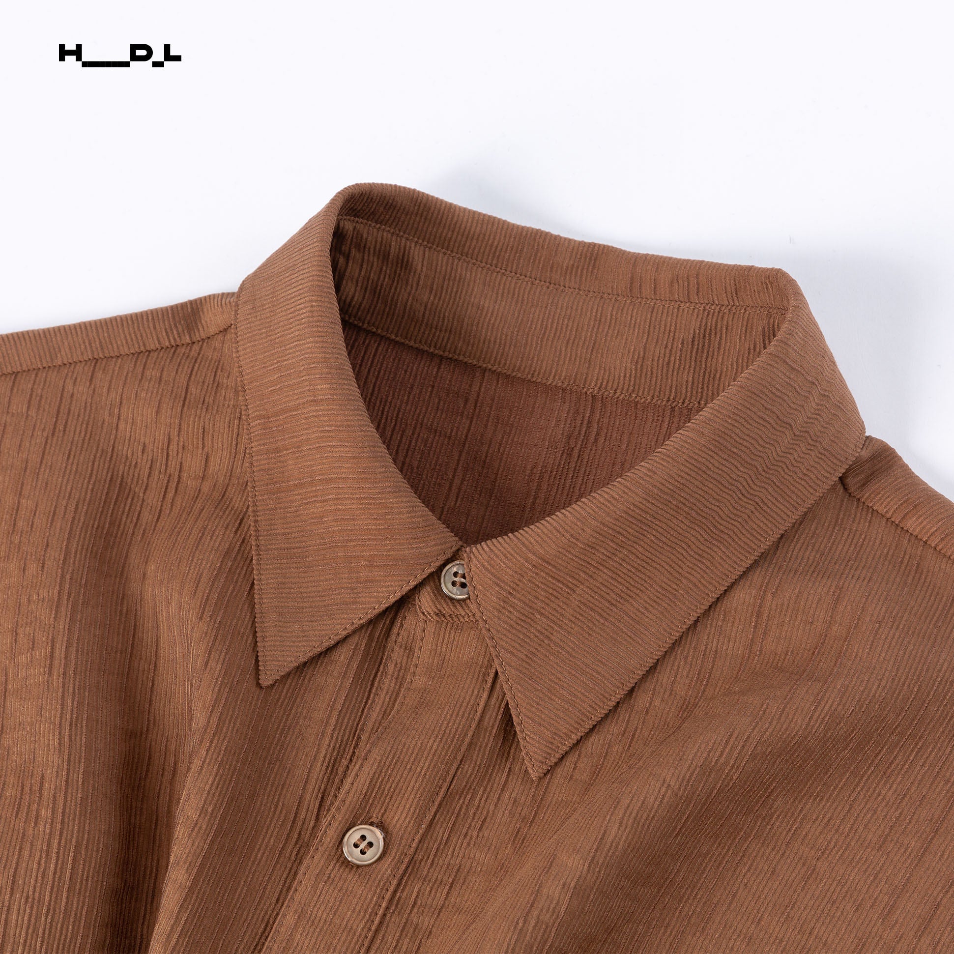 Vintage Brown twist-waist lyocell blend blouse