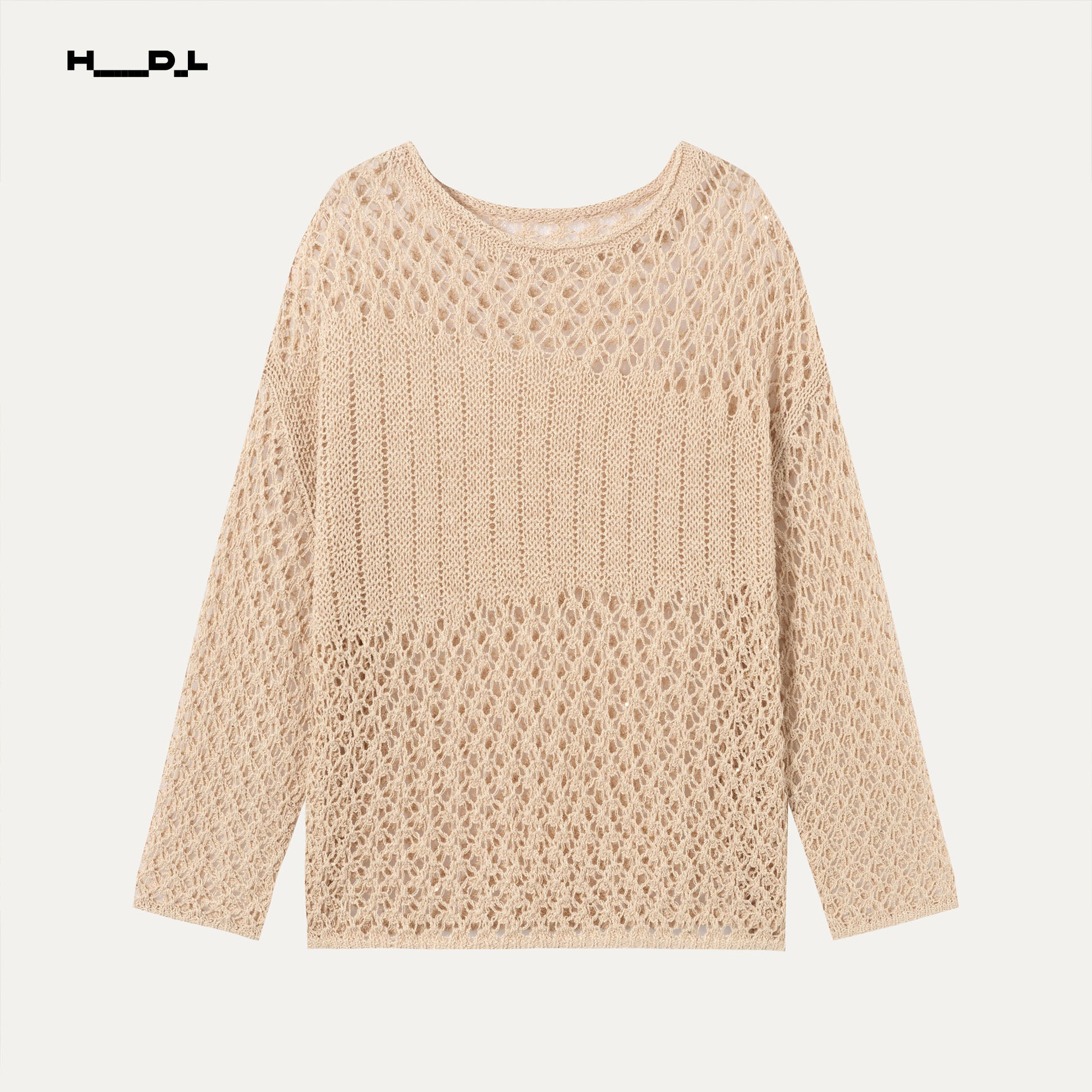 Openwork Long Sleeve Sweater