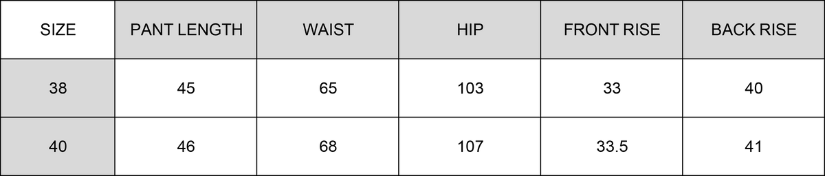 Size Guide