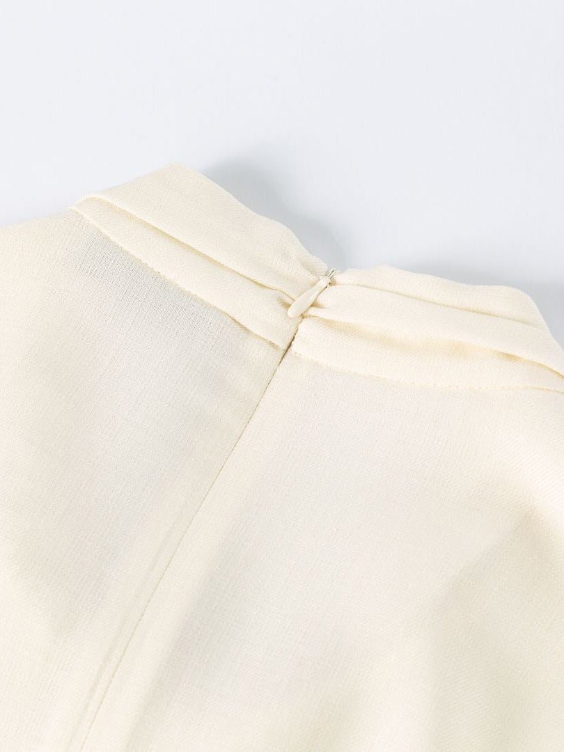 Mira Acetate Tie-Neck Shirt