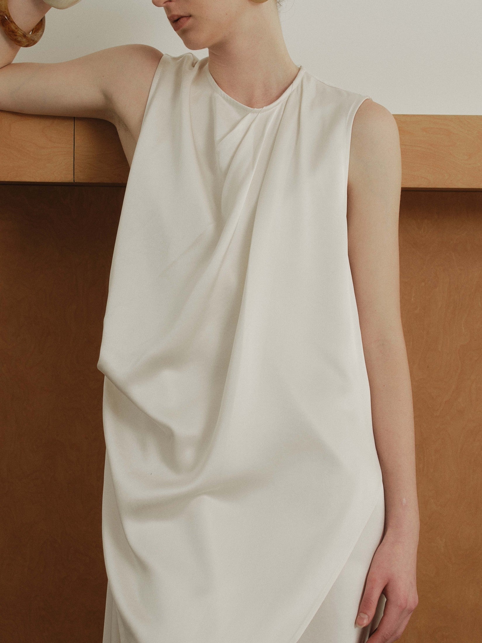 Iris Acetate Textured Midi Dress