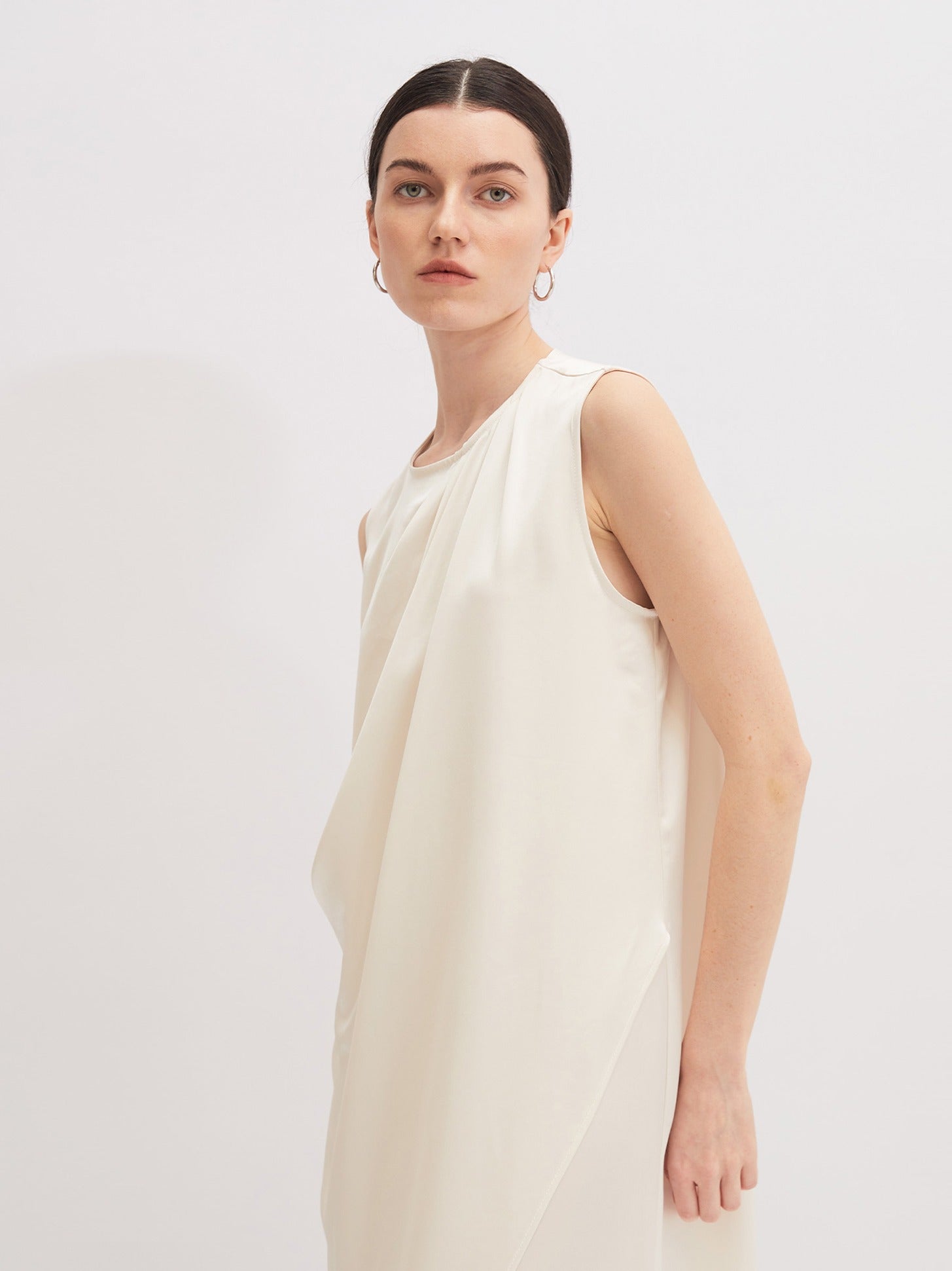 Iris Acetate Textured Midi Dress