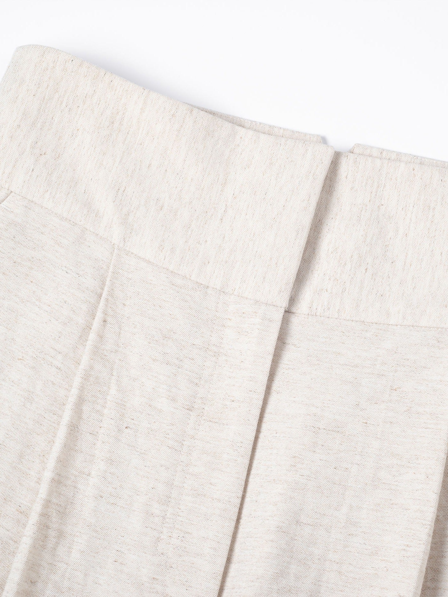 Linen Wide-Leg Trousers