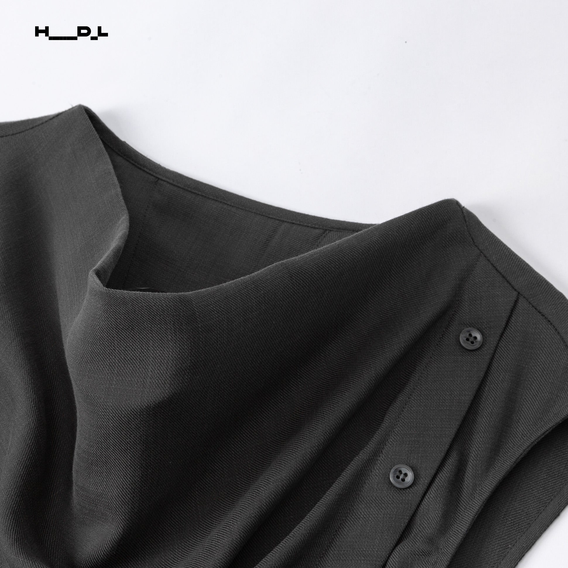 Draped Neck Tencel Blouse
