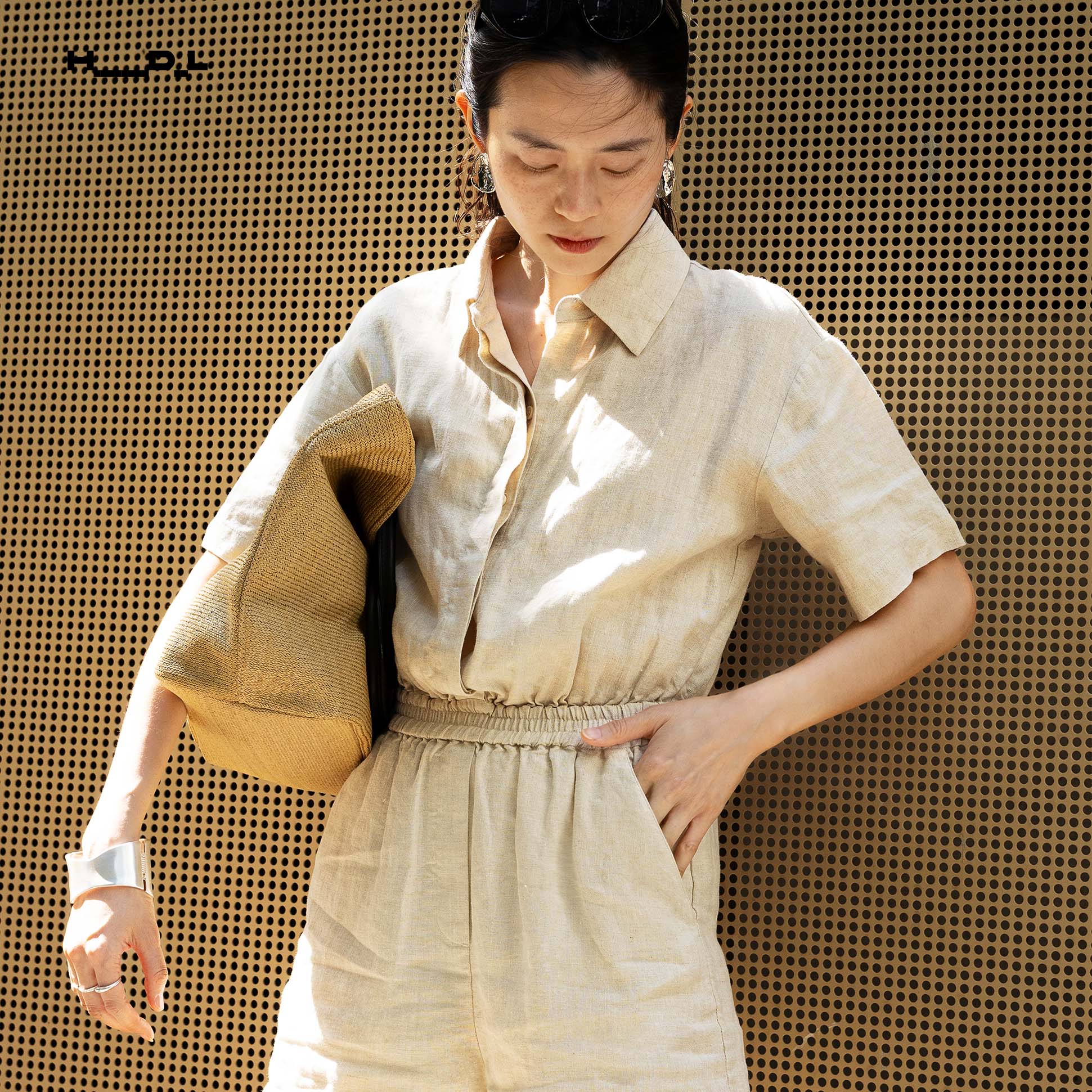 Short Sleeve High-Waist Shirt