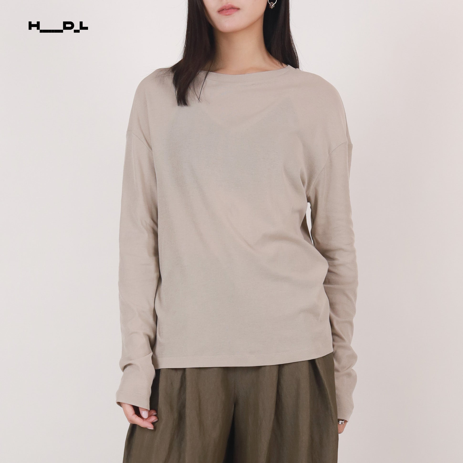 Tencel-Wool Stripe T-Shirt