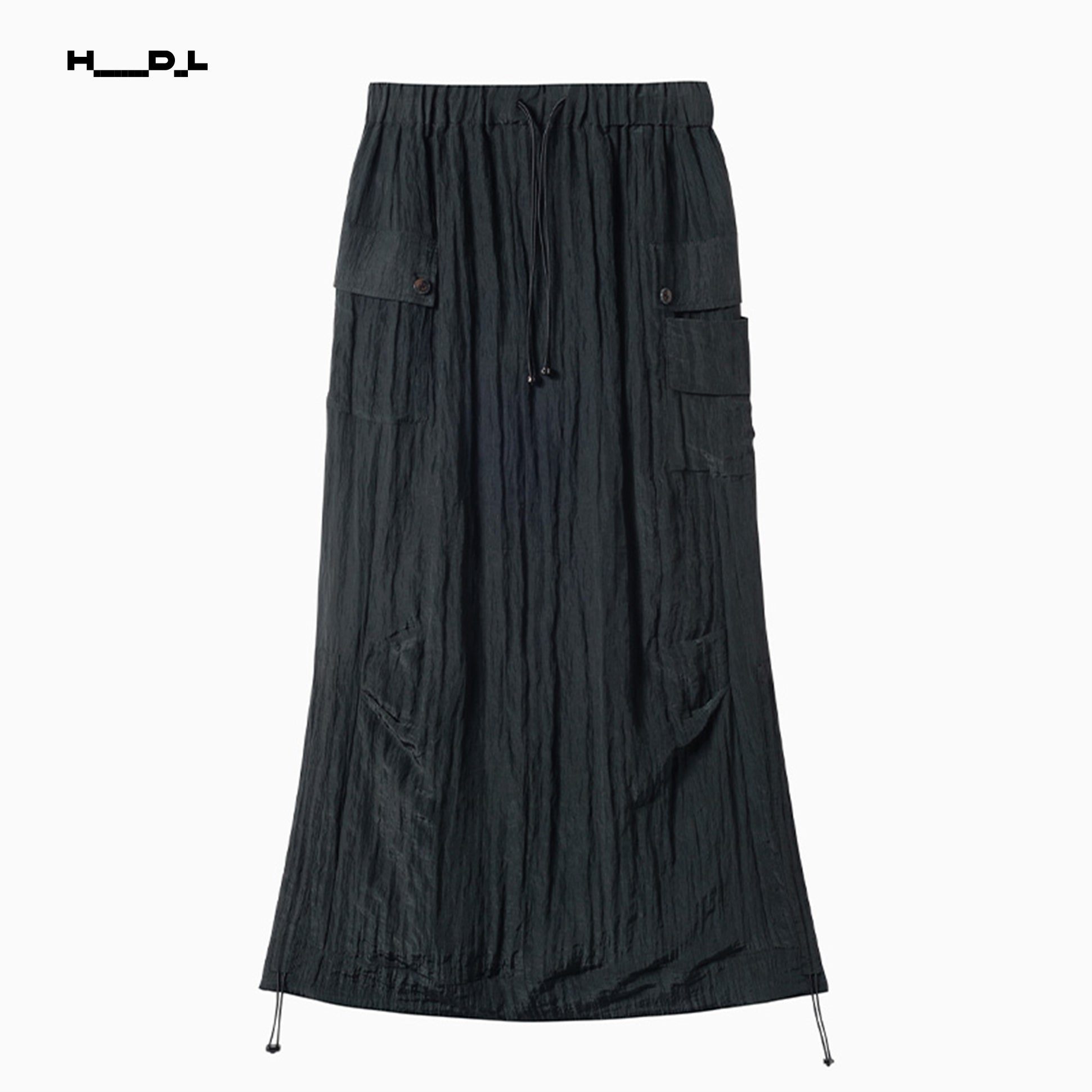 Waist-Gathered Tencel Acetate Skirt