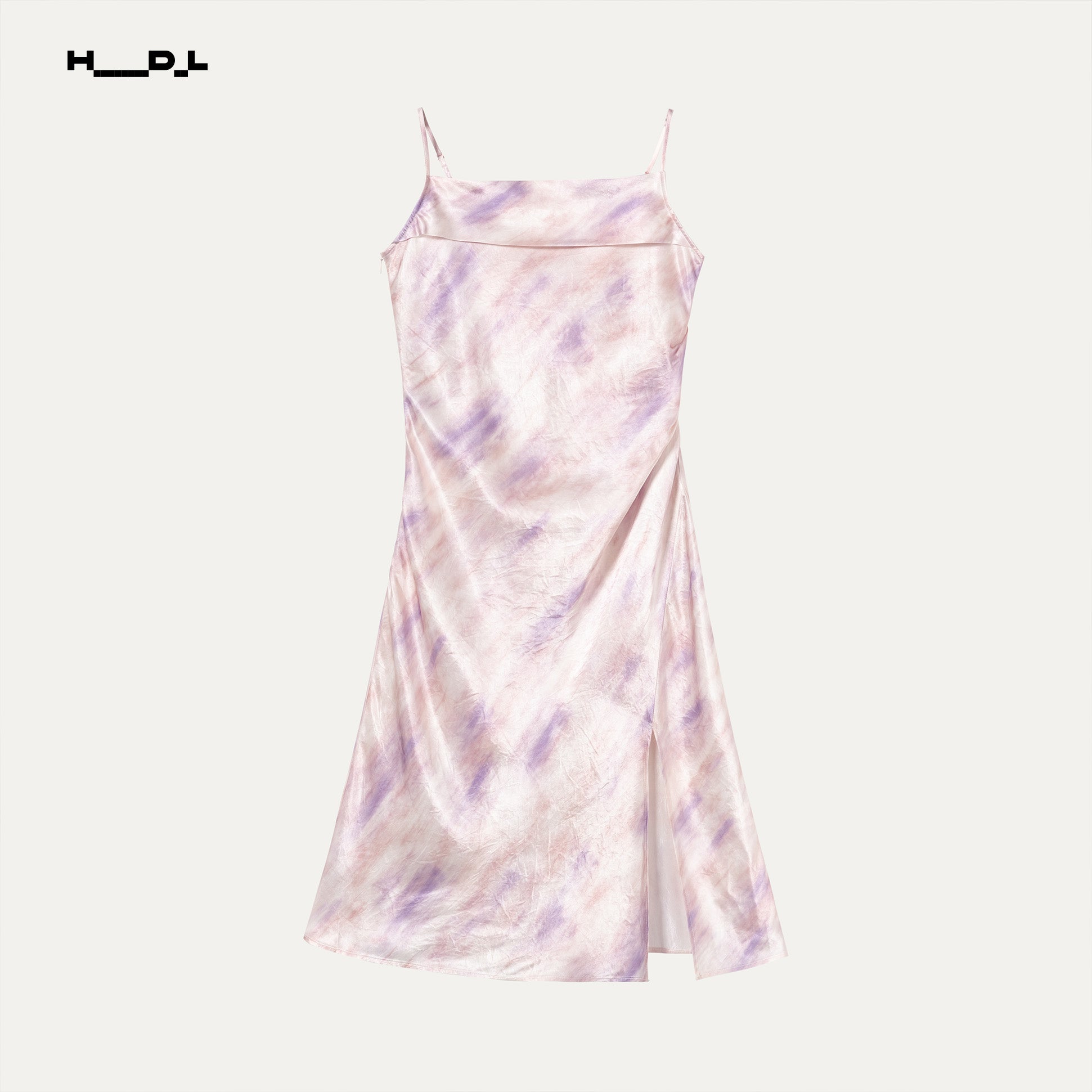 Gradient Vacation Print Acetate Dress