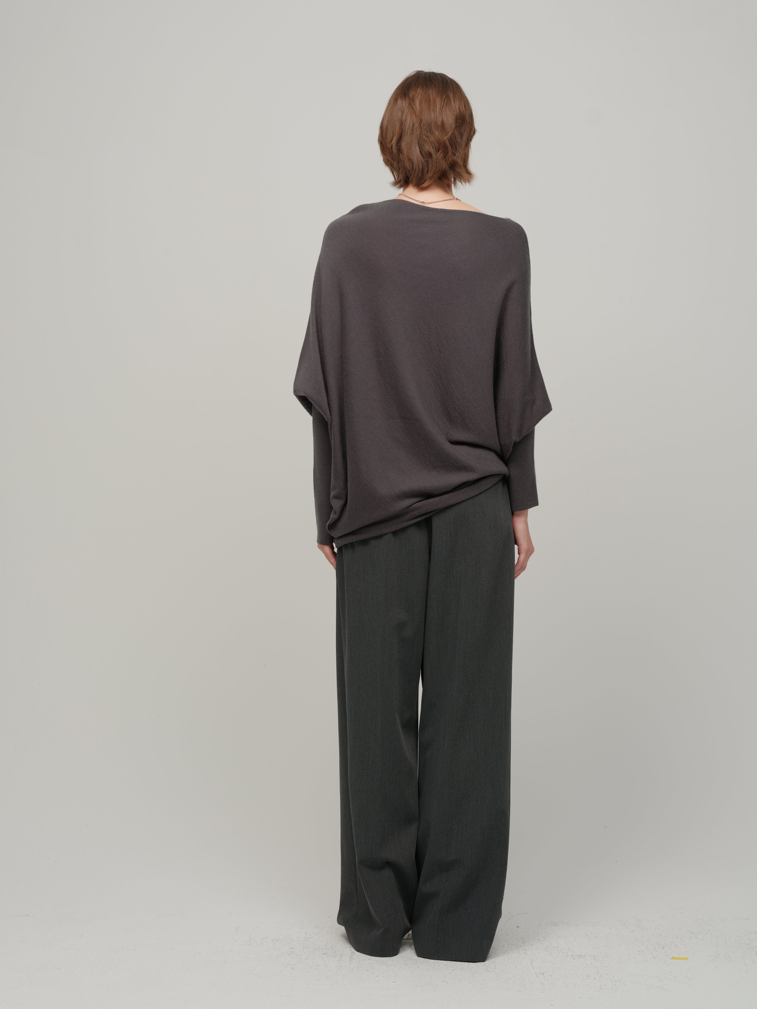 HDL Paire Flamma Draped Asymmetric Off-Shoulder Top