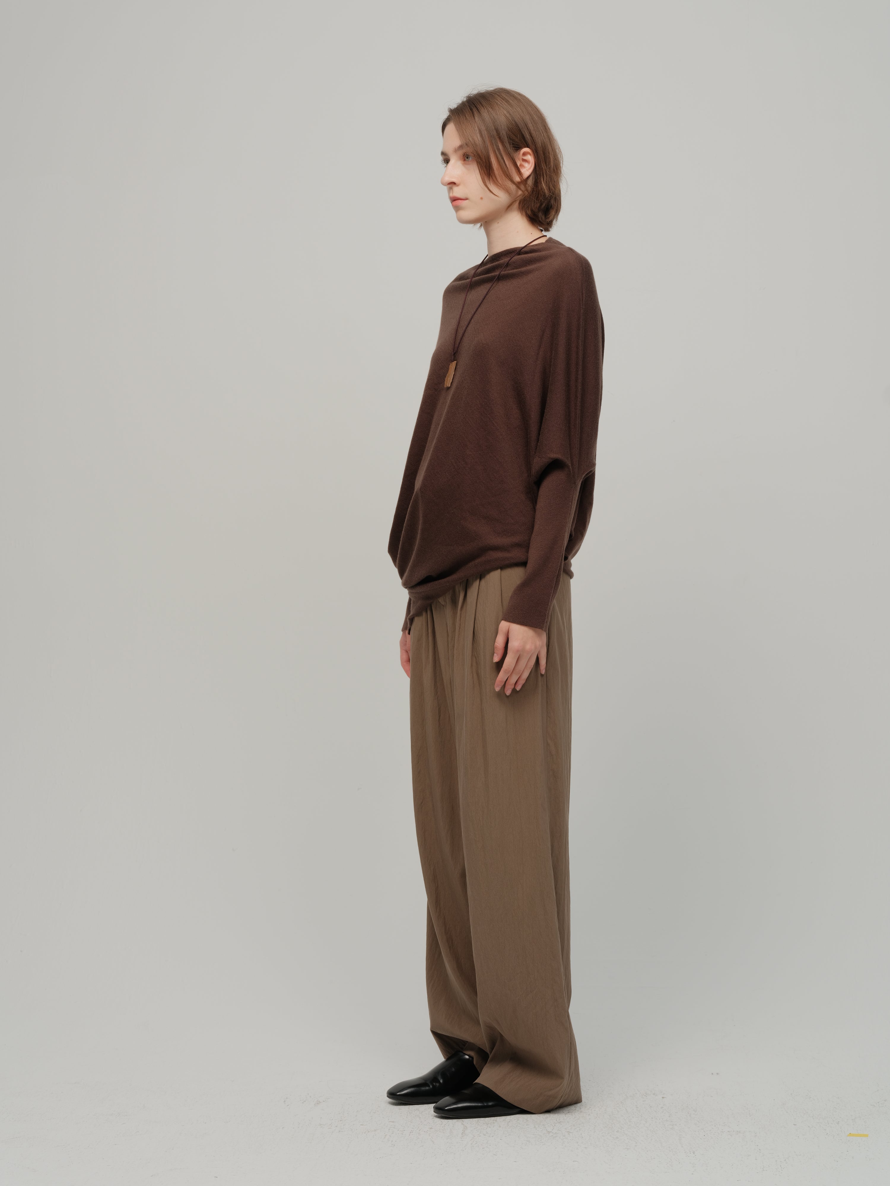 HDL Paire Flamma Draped Asymmetric Off-Shoulder Top