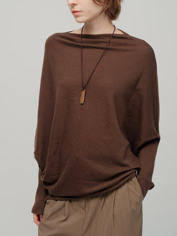 HDL Paire Flamma Draped Asymmetric Off-Shoulder Top