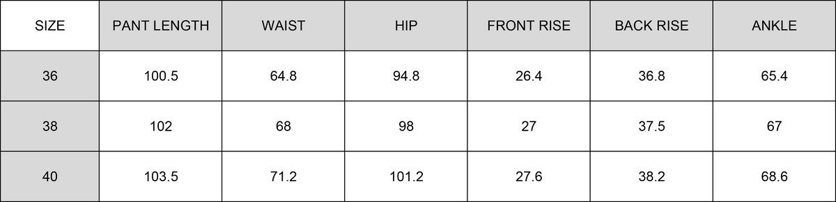 Size Guide
