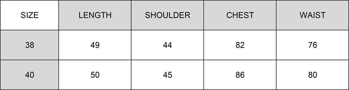 Size Guide
