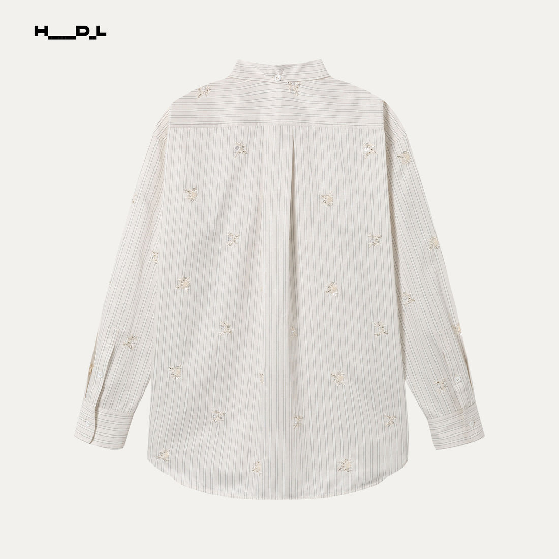 Stripe Detachable Tie Shirt