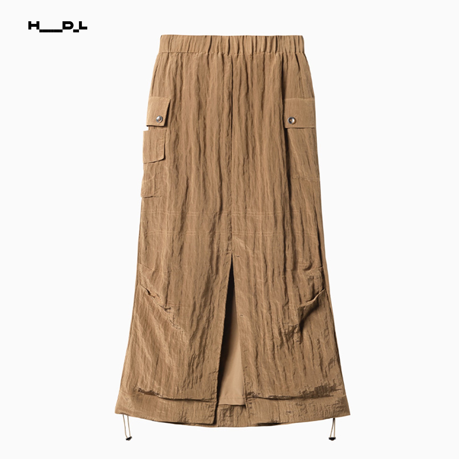 Waist-Gathered Tencel Acetate Skirt