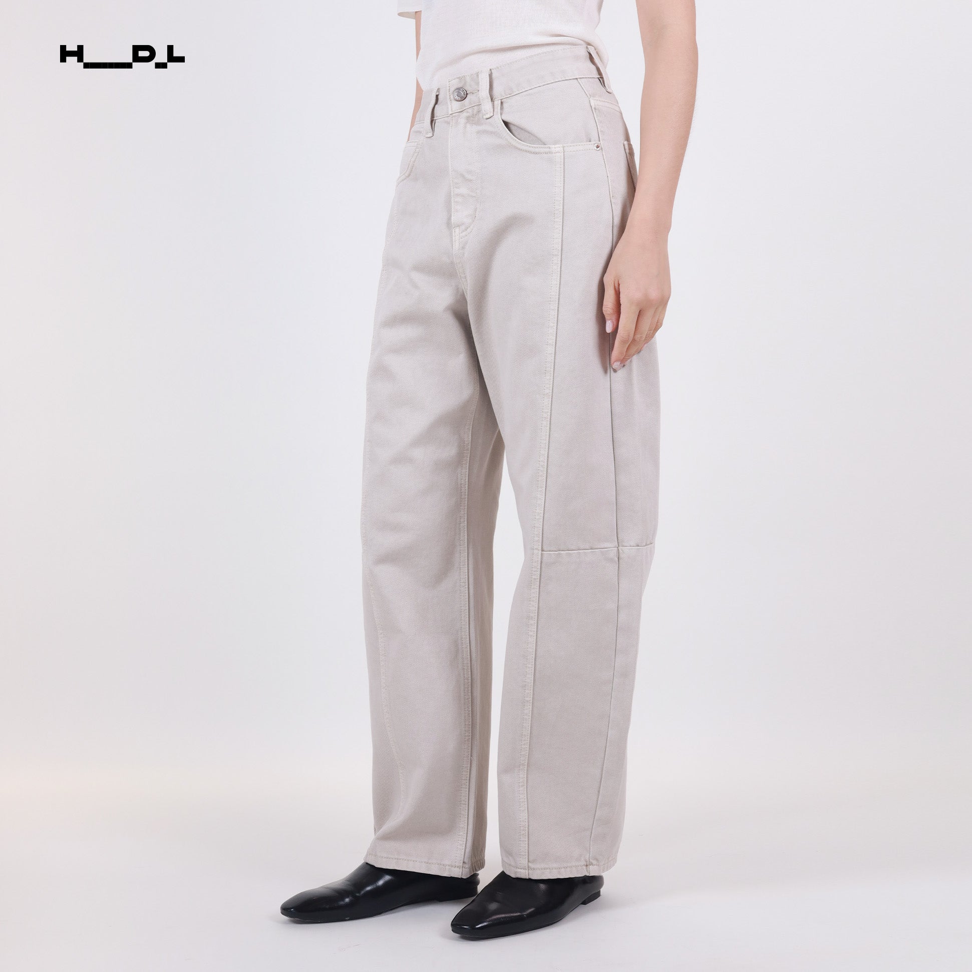 Curved Seam Casual Pants