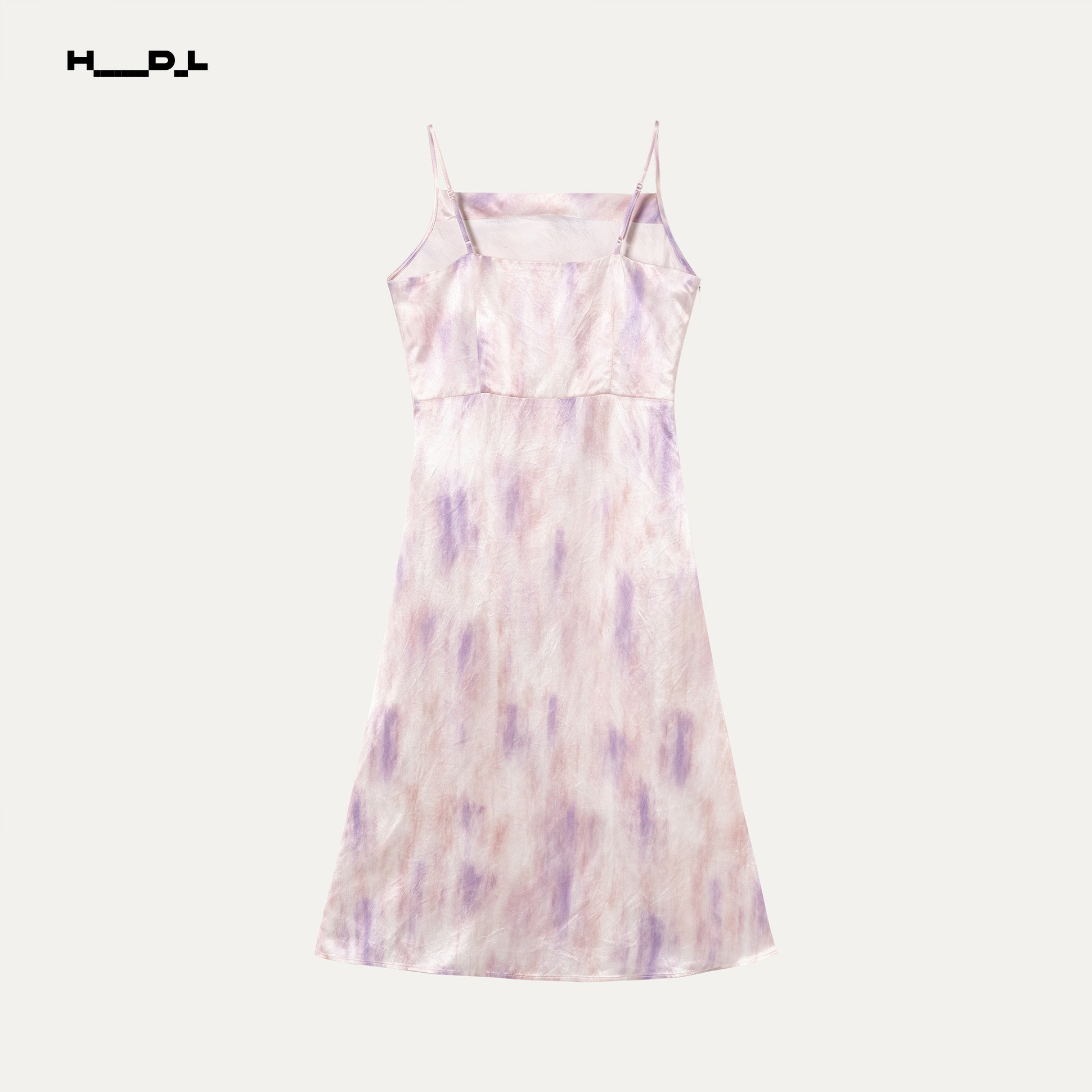 Gradient Vacation Print Acetate Dress