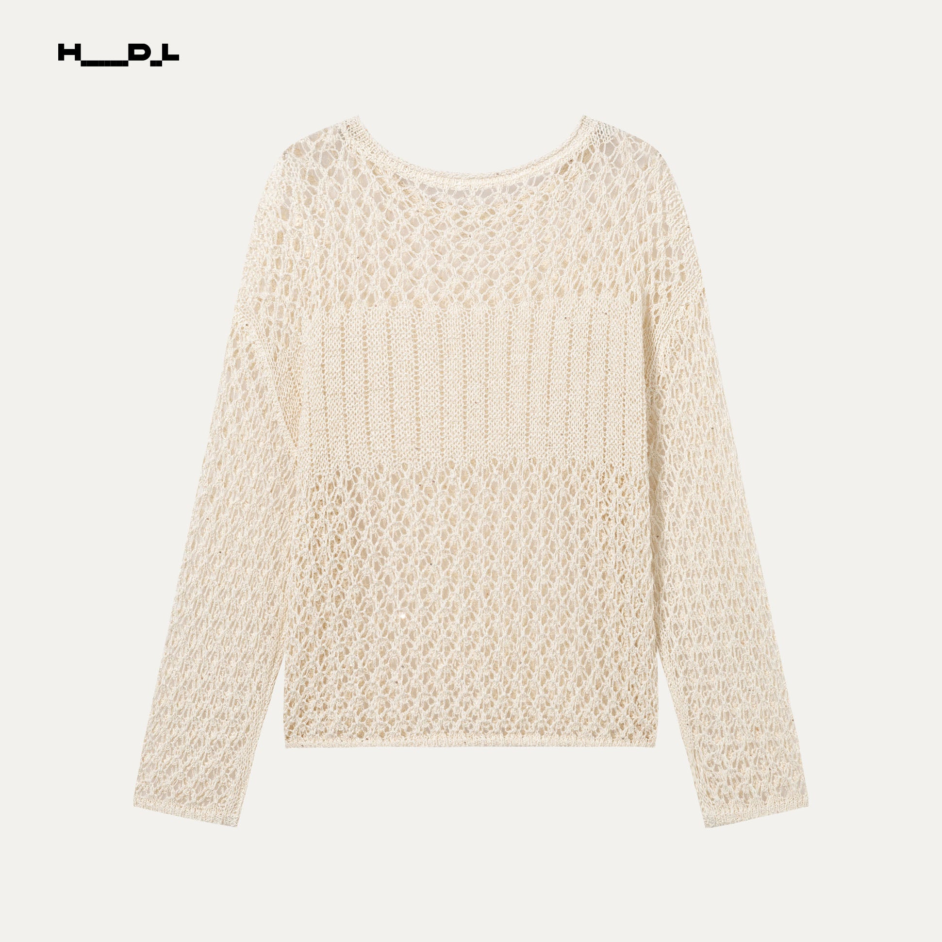 Openwork Long Sleeve Sweater