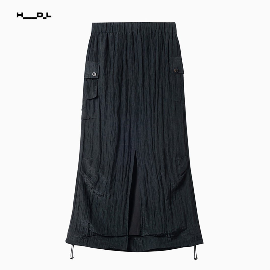 Waist-Gathered Tencel Acetate Skirt