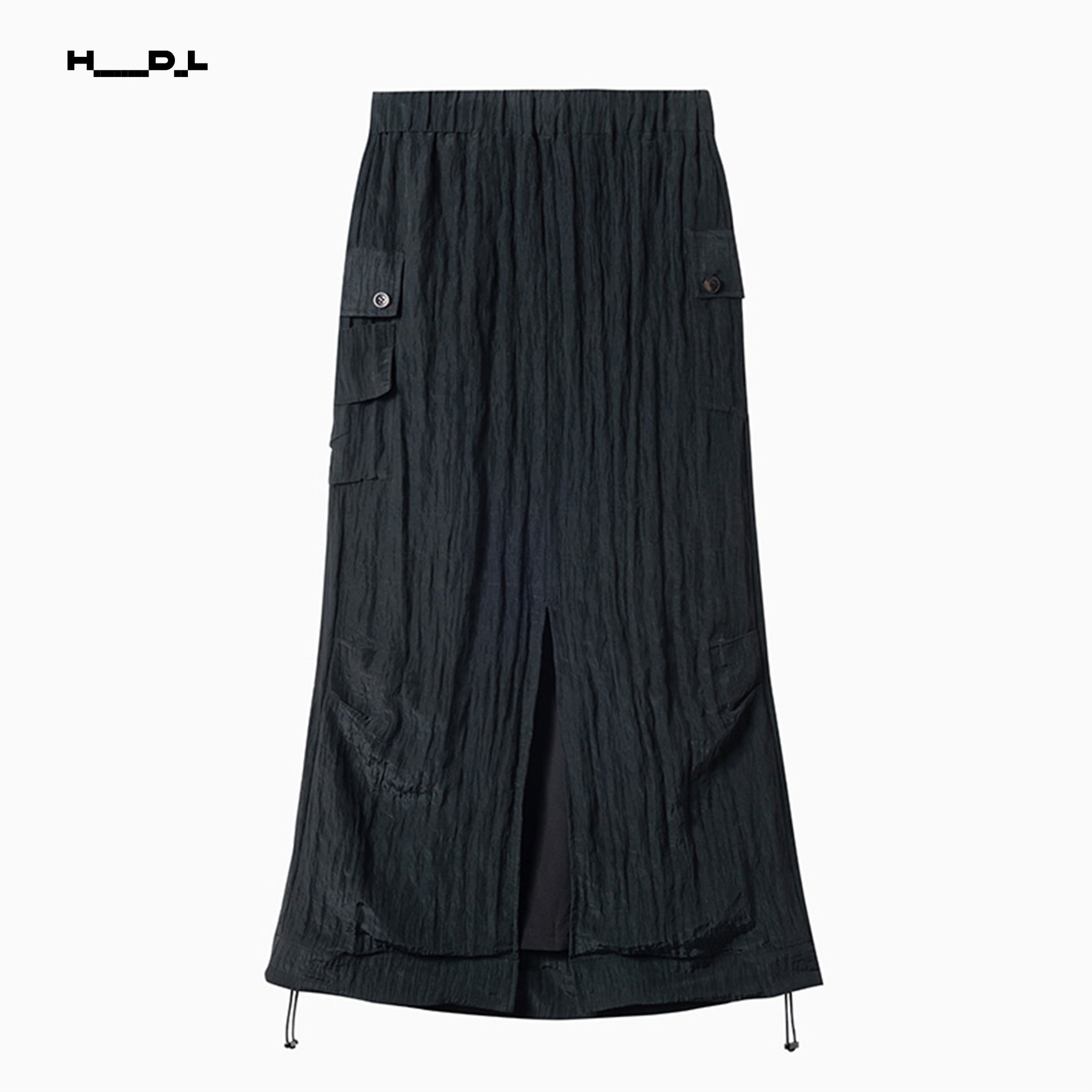 Waist-Gathered Tencel Acetate Skirt