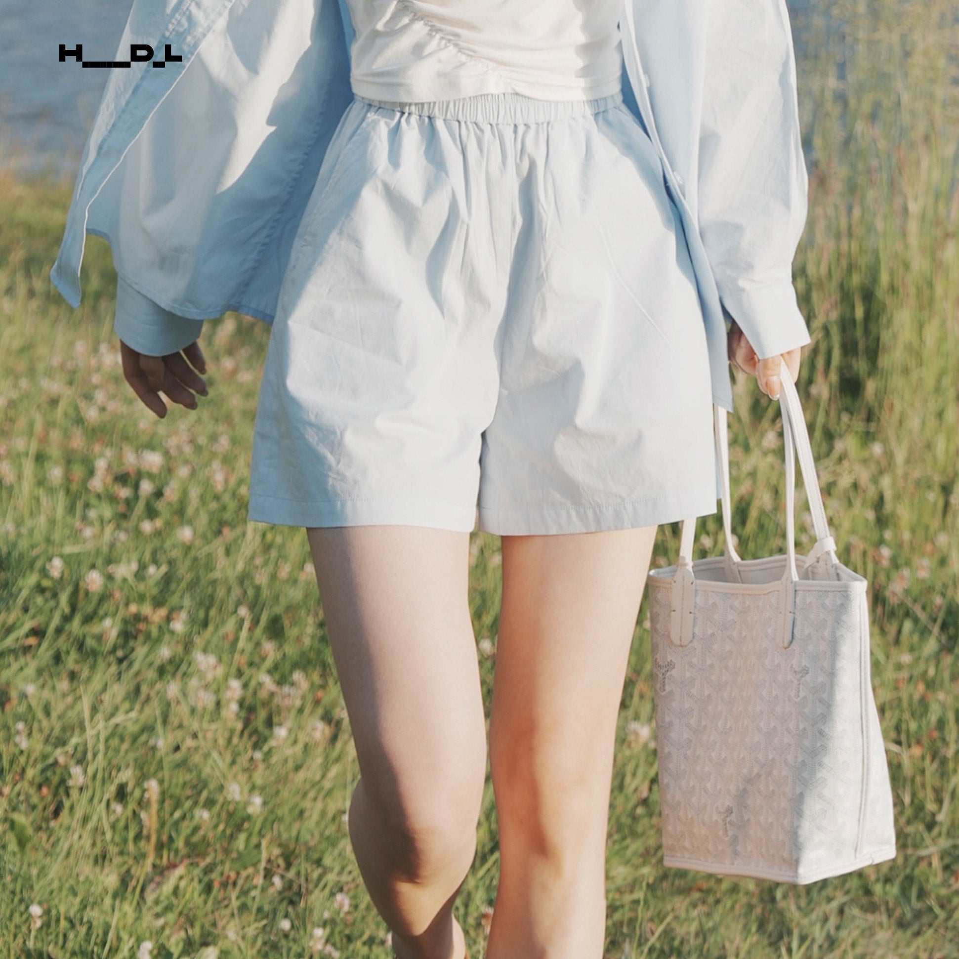 Lightweight Elastic Waist Shorts