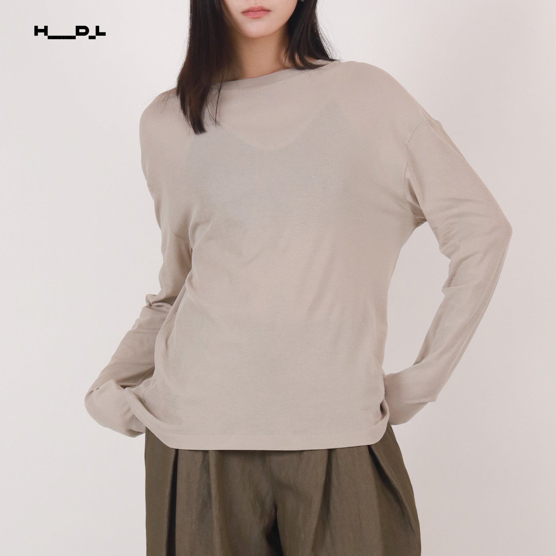 Tencel-Wool Stripe T-Shirt