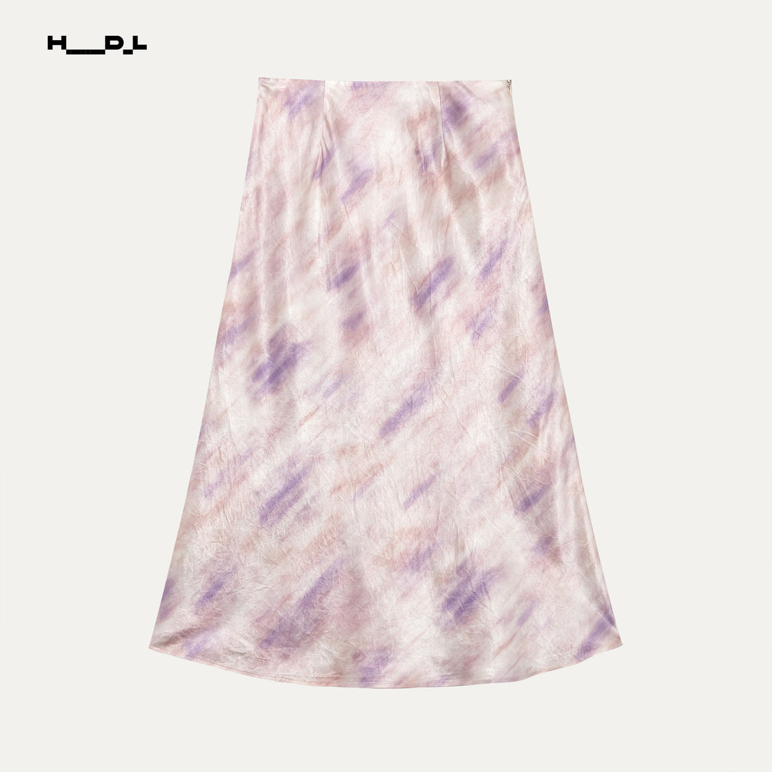 Acetate Gradient Fishtail Midi Skirt