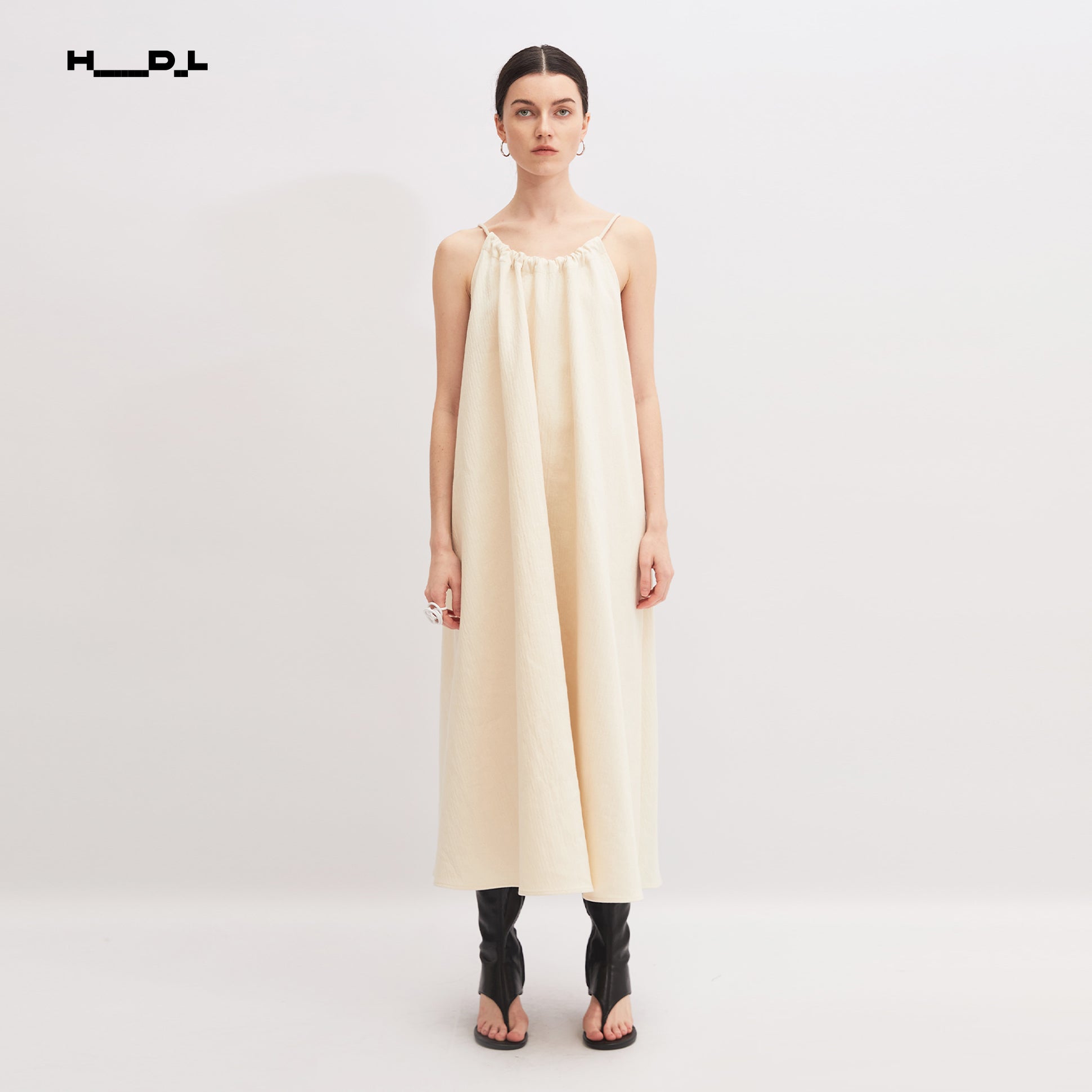 Drawstring A-Line Dress
