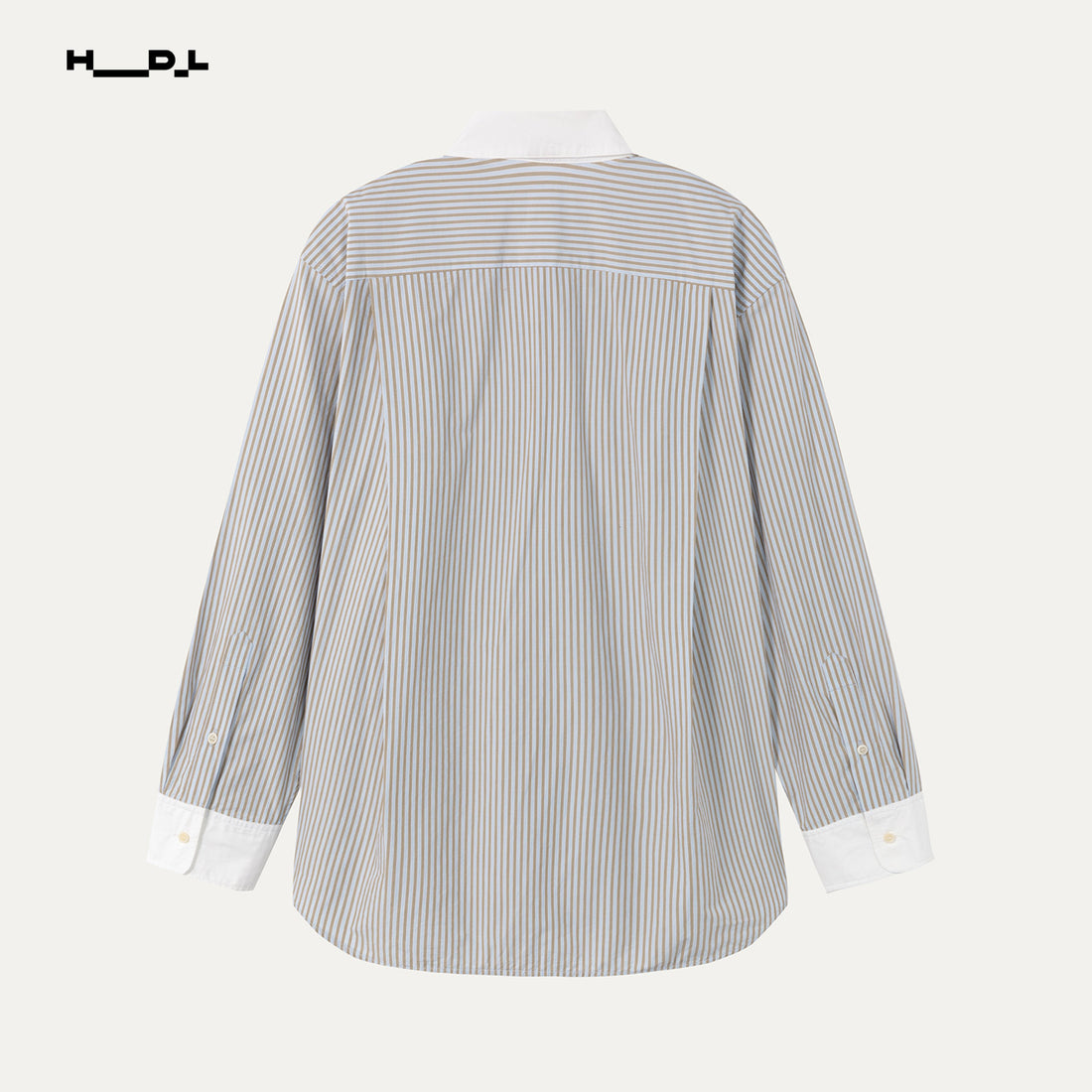 Morandi Stripe Contrast Collar Shirt