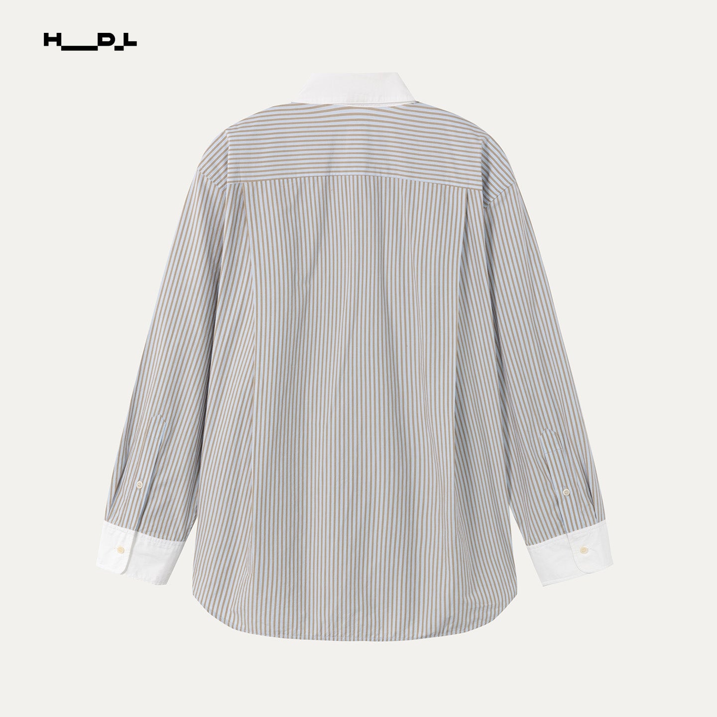 Morandi Stripe Contrast Collar Shirt