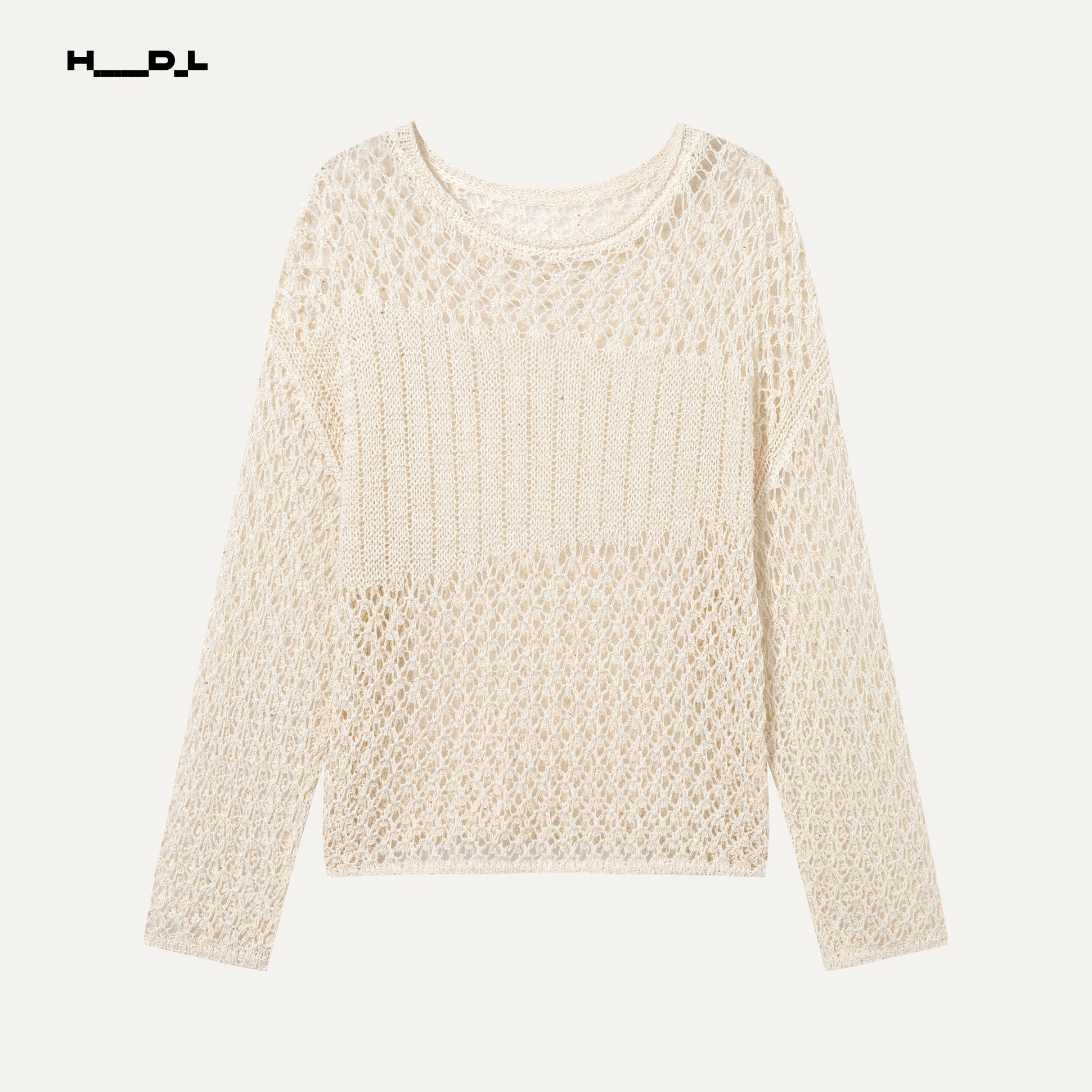 Openwork Long Sleeve Sweater