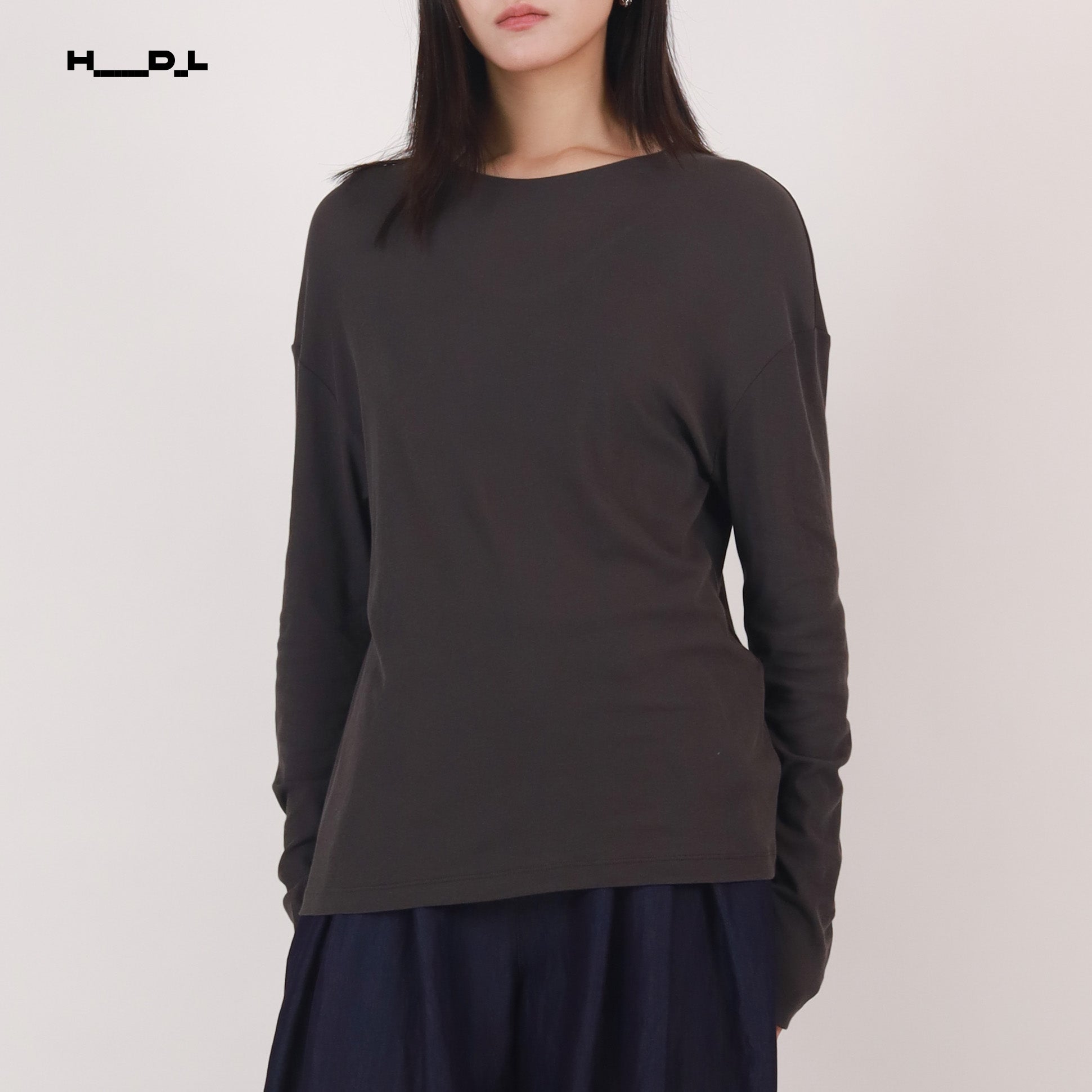 Tencel-Wool Stripe T-Shirt