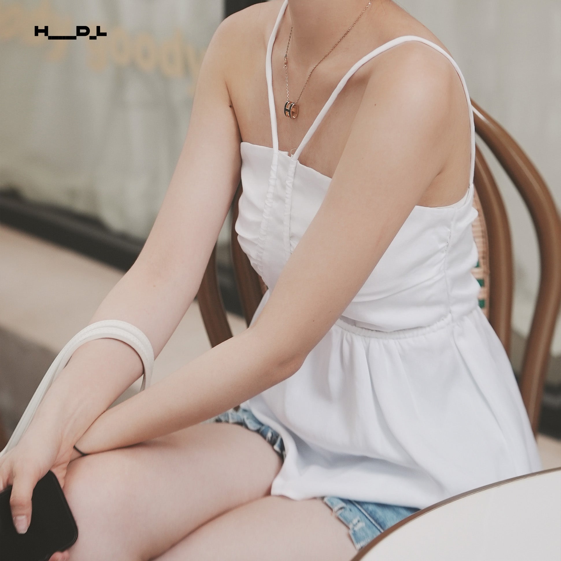 A-Line Gathered Bust Camisole