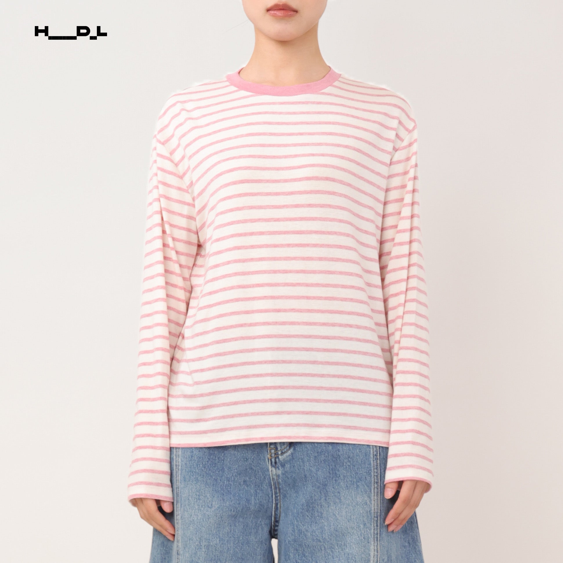 Lyocel-Wool Stripe T-Shirt