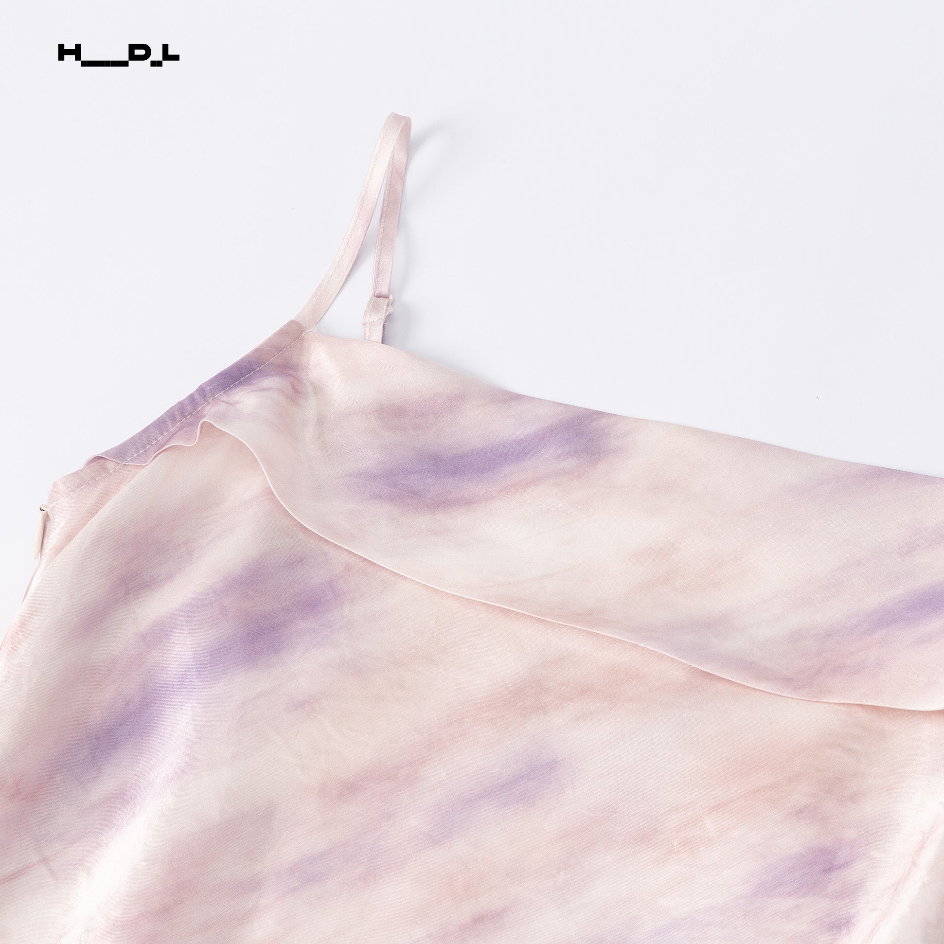 Gradient Vacation Print Acetate Dress