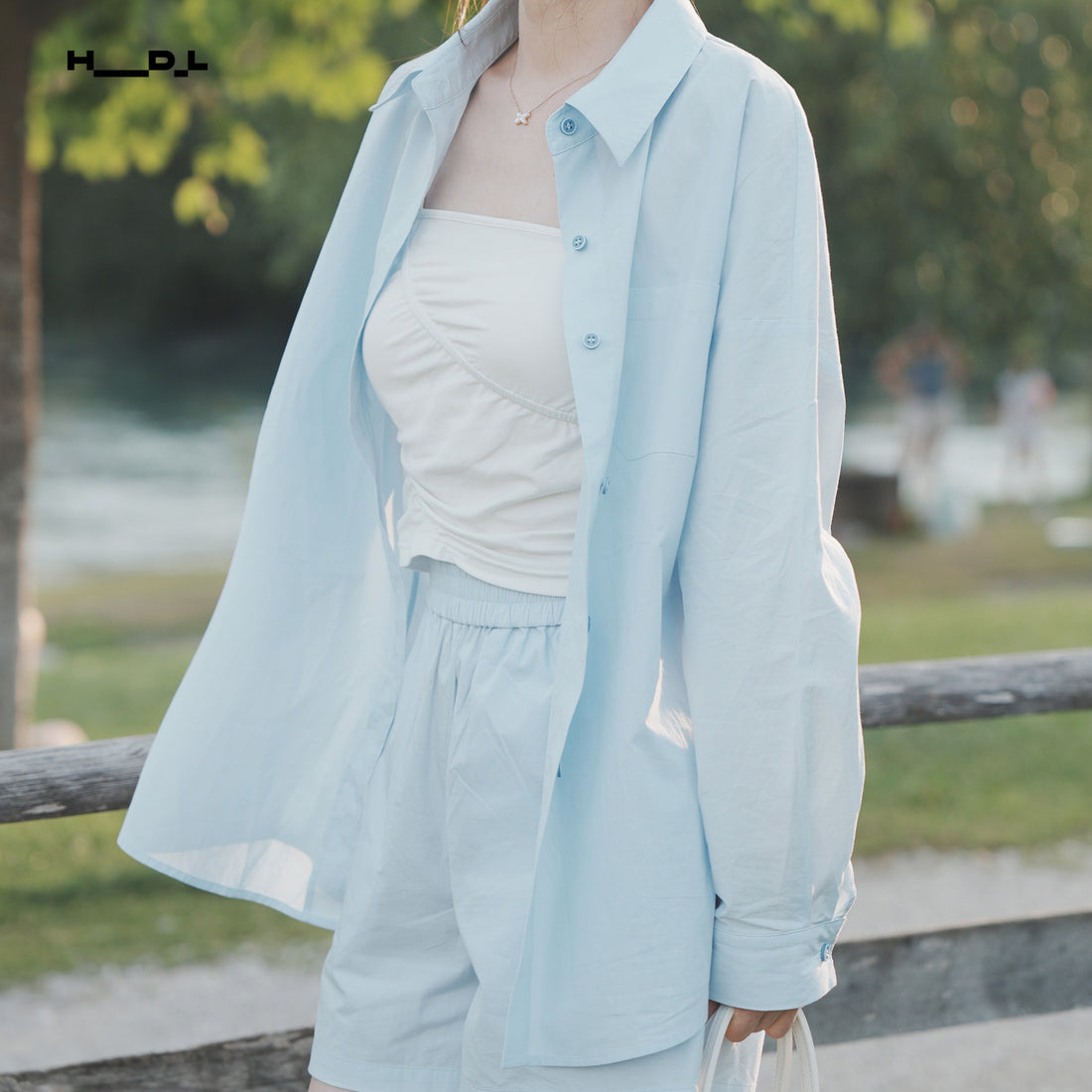 Square Patch Pocket Long Shirt