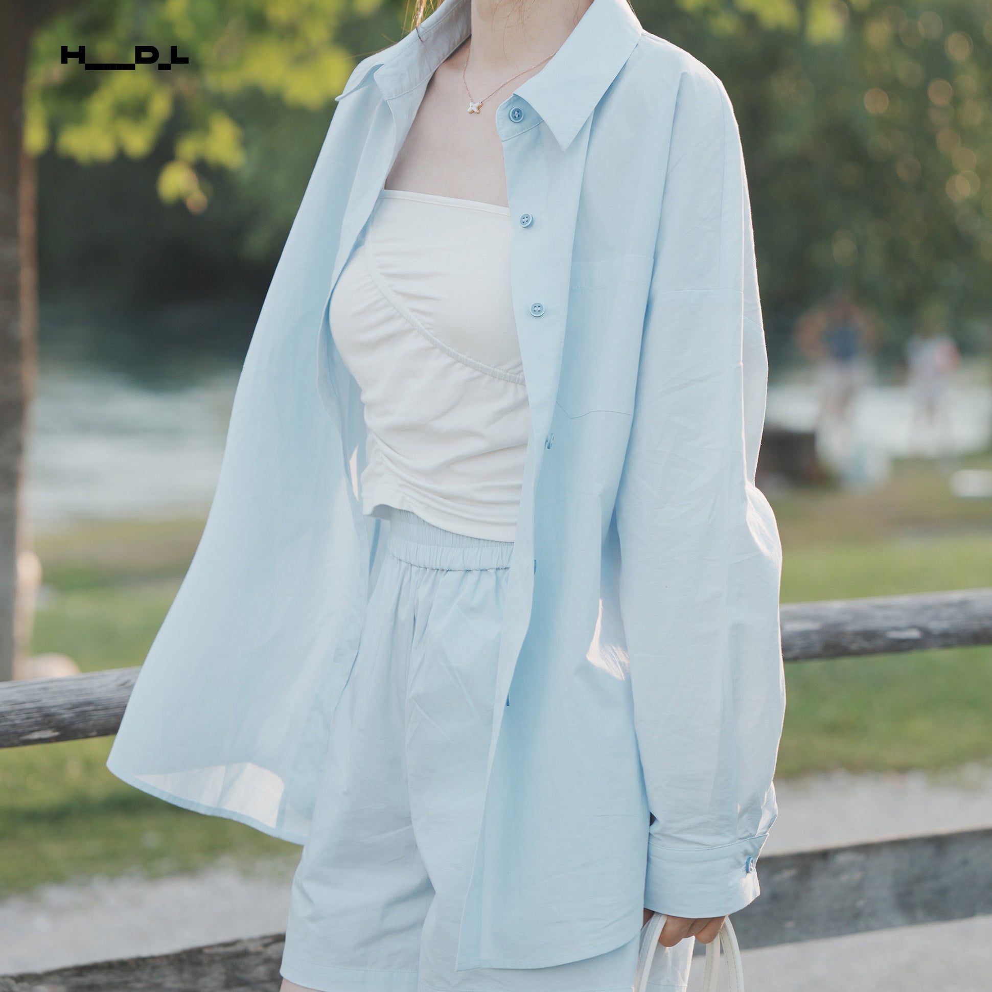 Square Patch Pocket Long Shirt
