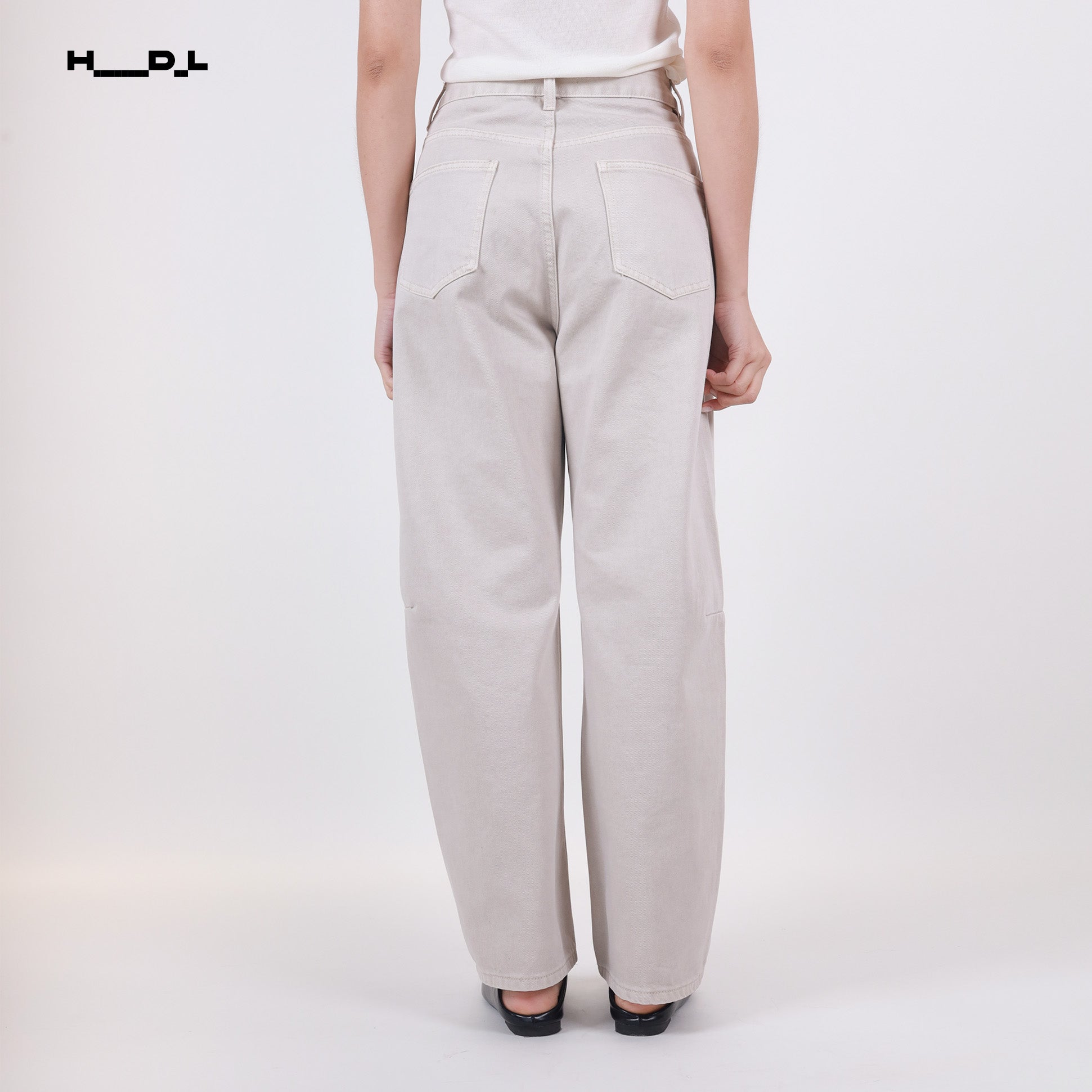 Curved Seam Casual Pants
