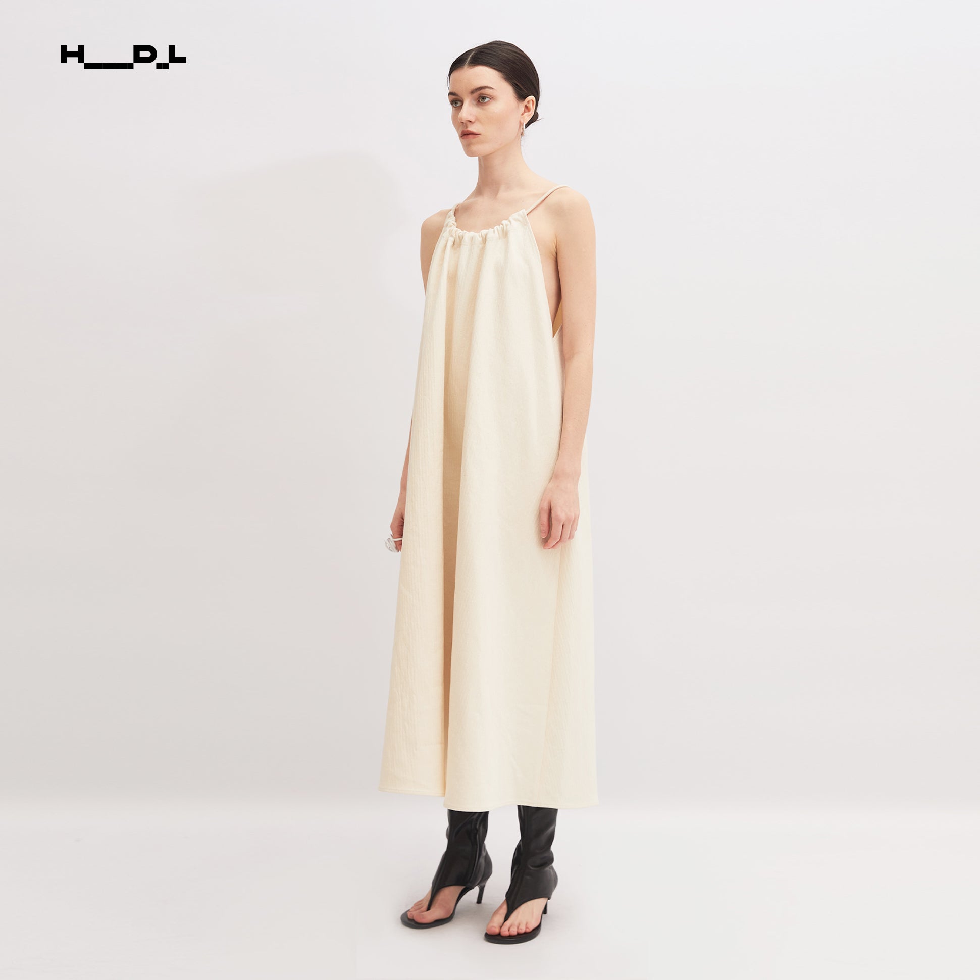 Drawstring A-Line Dress