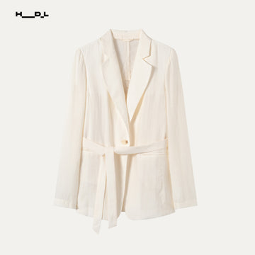 Textured Office Blazer