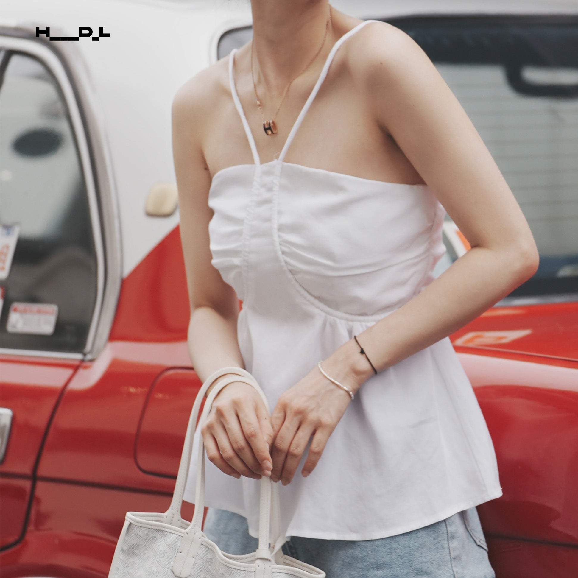 A-Line Gathered Bust Camisole