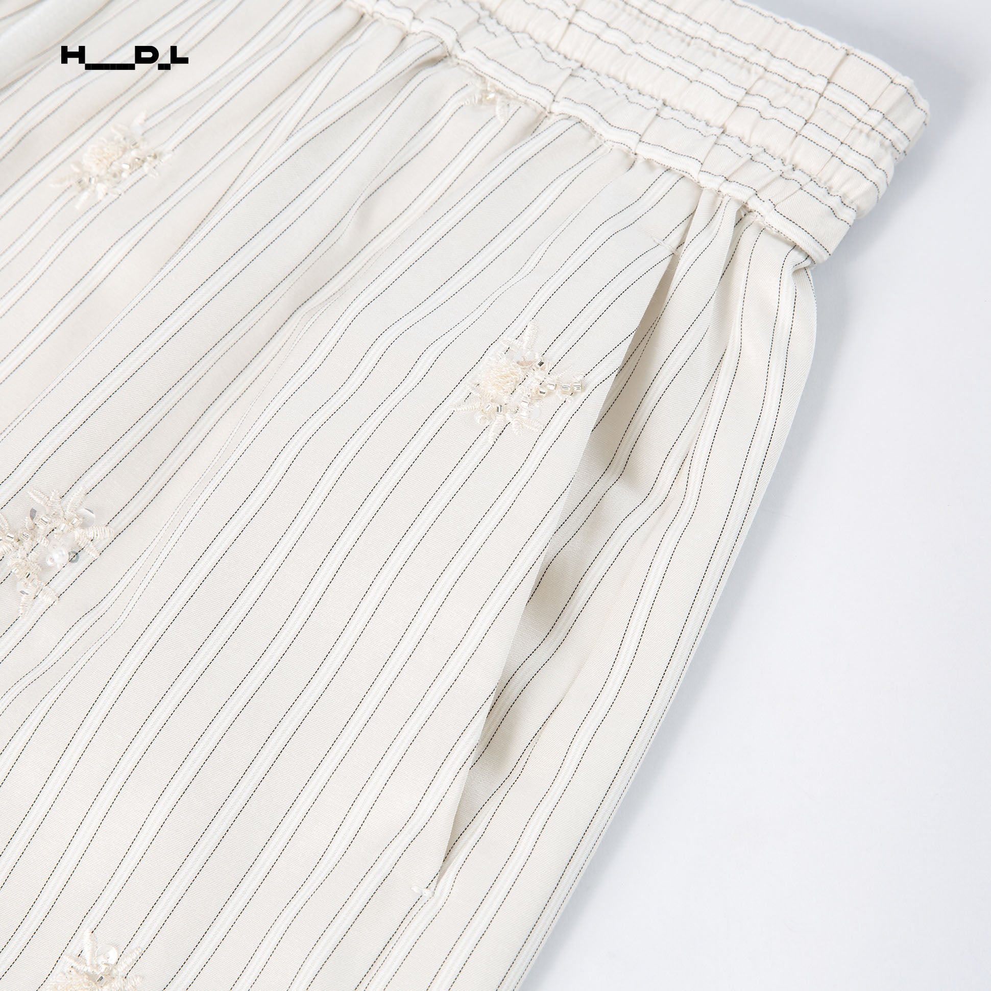 Stripe Embroidered Shorts