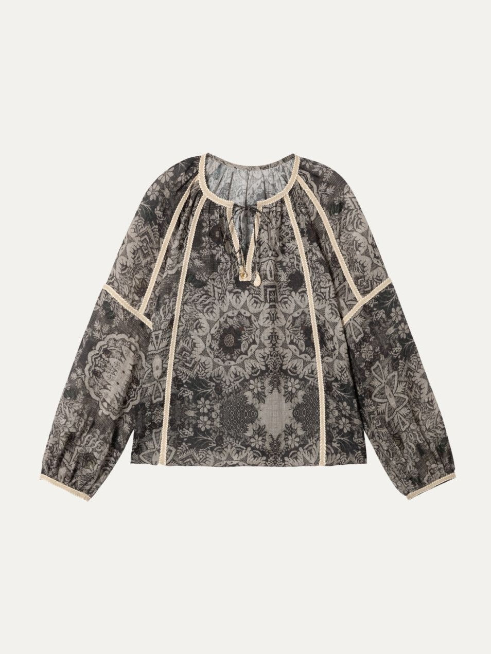 Celeste Ramie Tassel Shirt