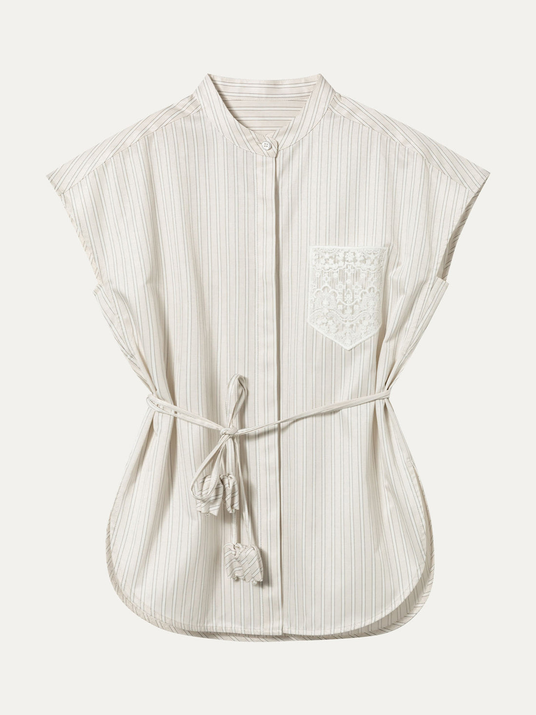 The Louise Linear Sleeveless Knit Top