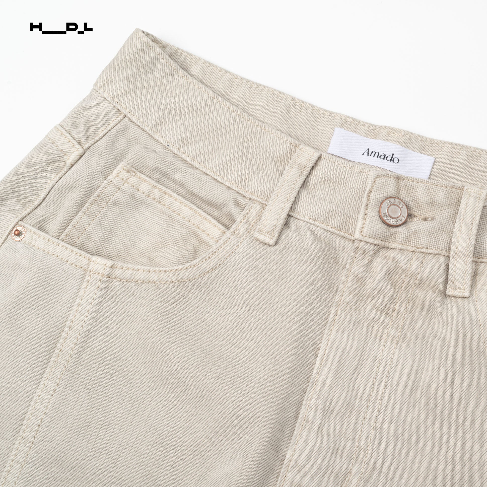 Curved Seam Casual Pants