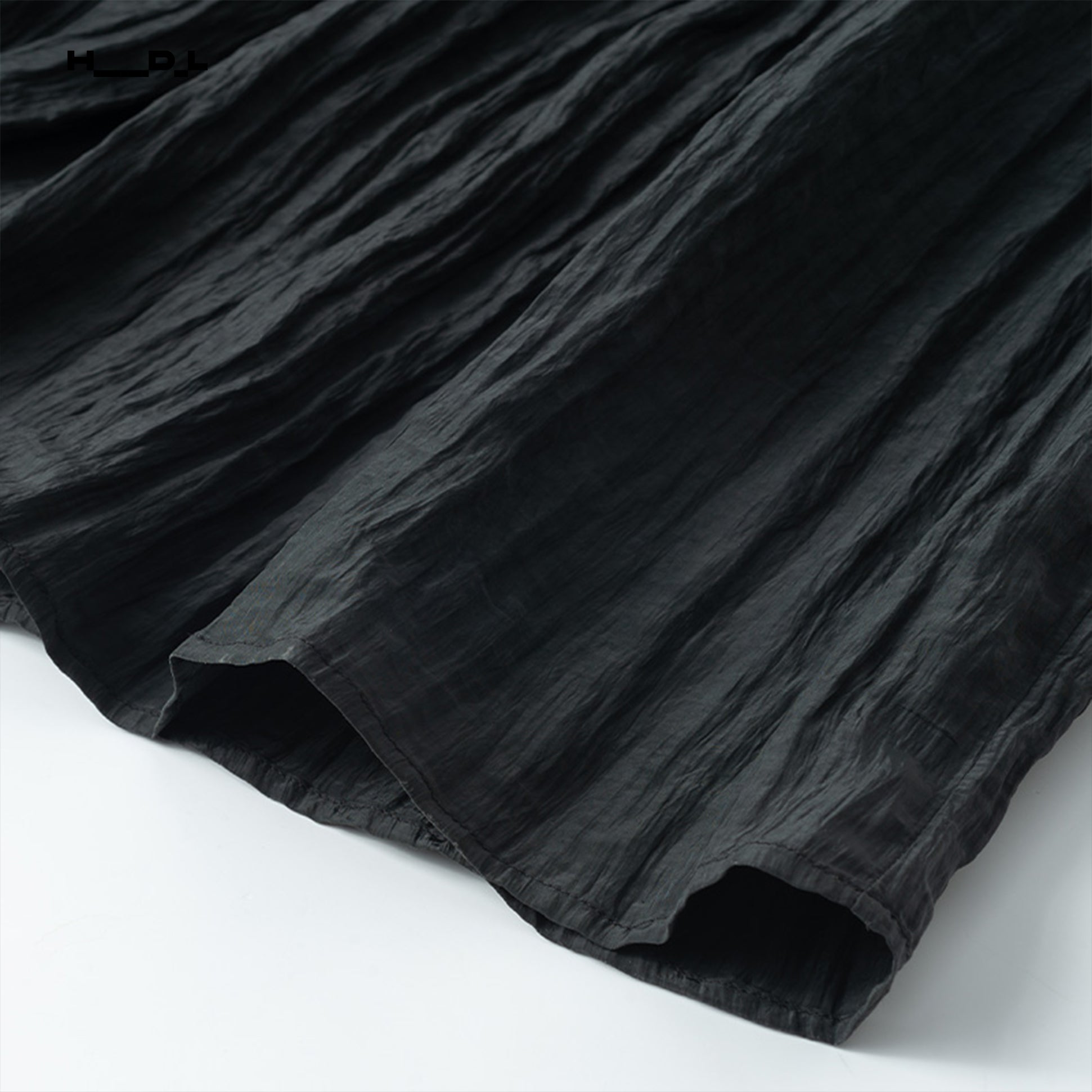 A-Line Wide Hem Elastic Waist Skirt