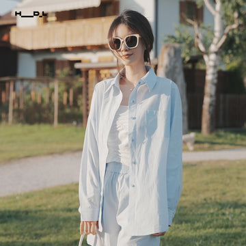 Square Patch Pocket Long Shirt