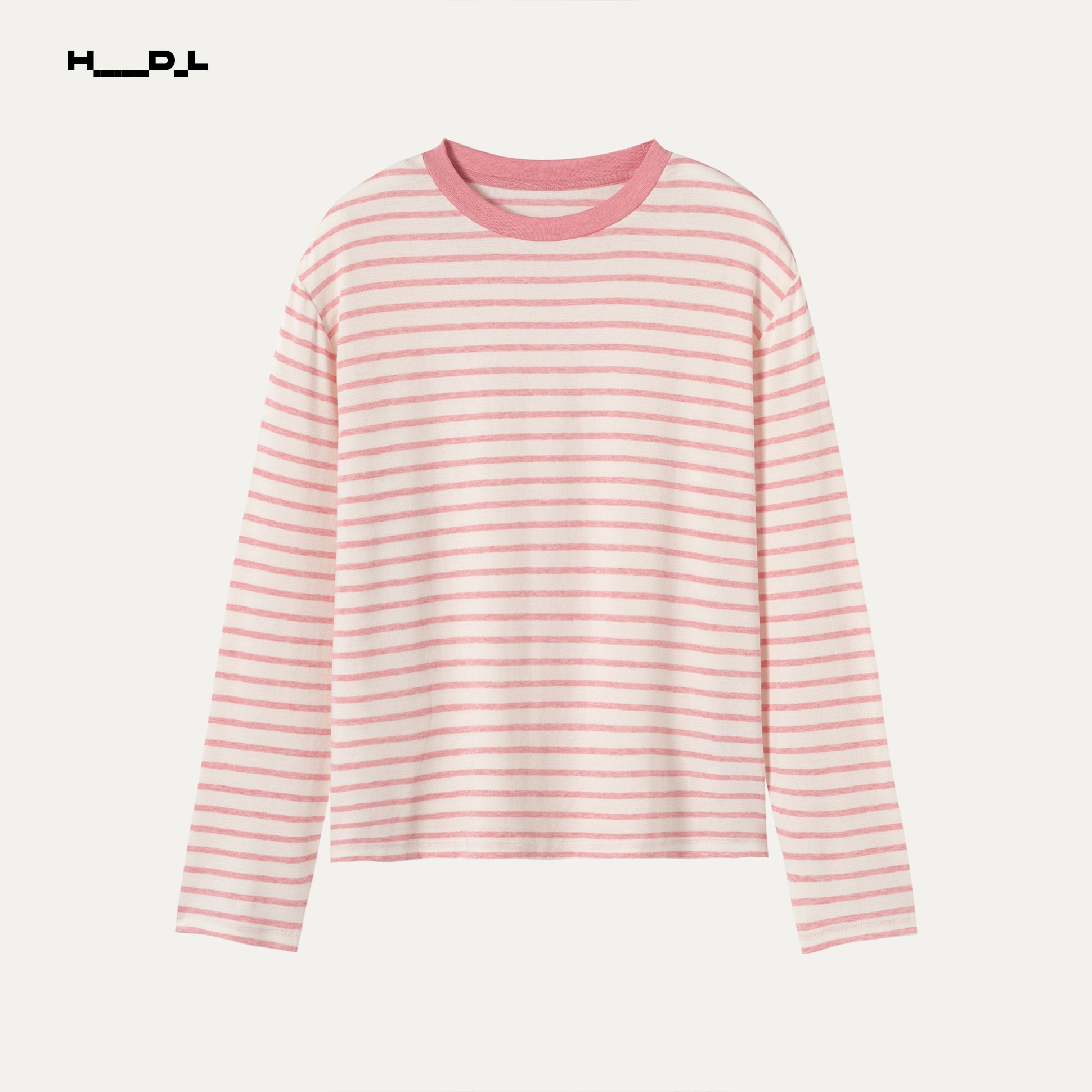 Lyocel-Wool Stripe T-Shirt