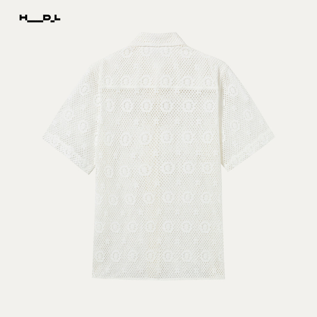 White Vacation Style Lace Shirt