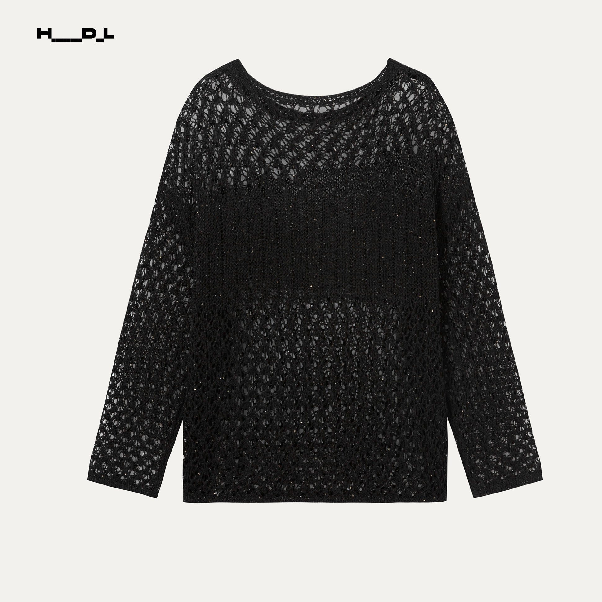 Openwork Long Sleeve Sweater